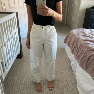 Dickies Women's White Wide Leg Jeans size 8 regular
